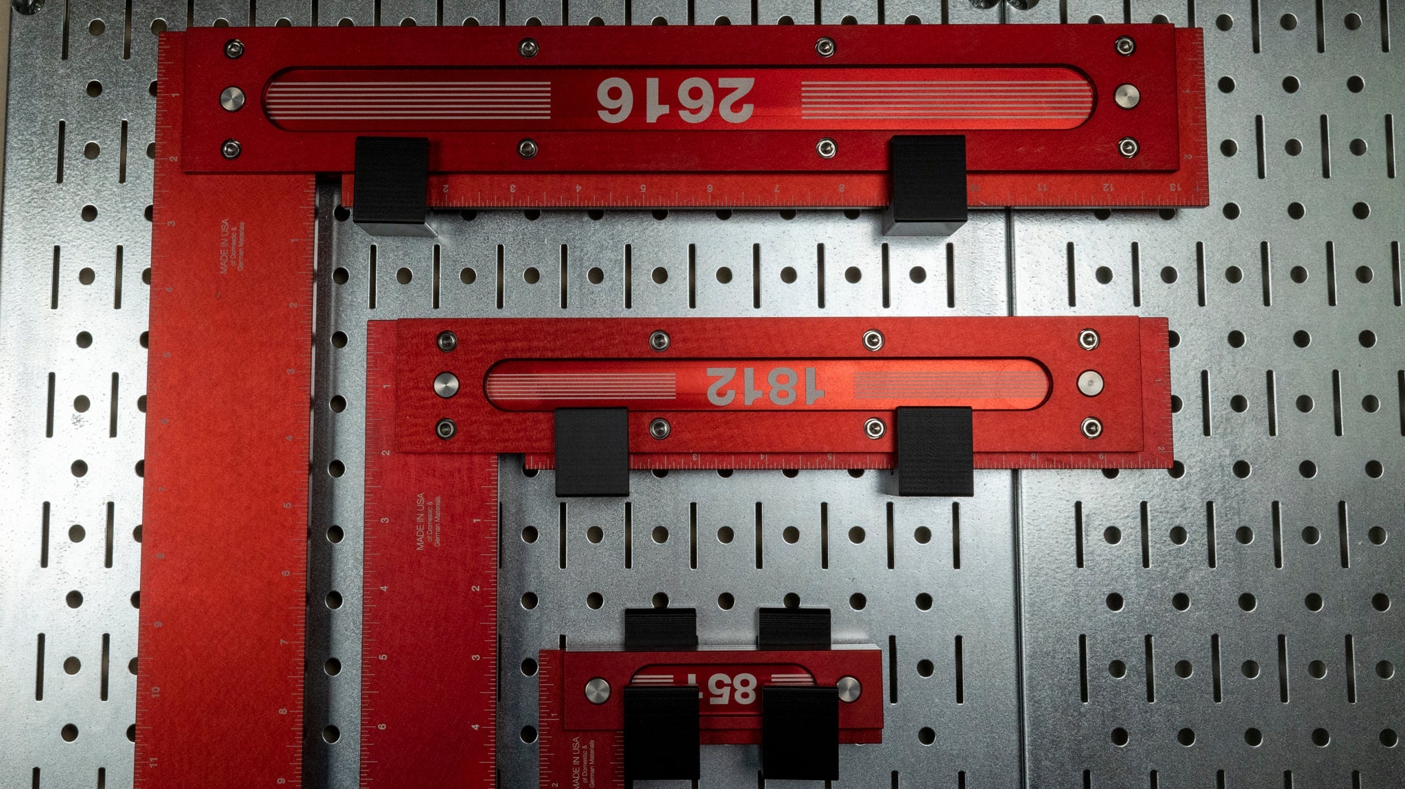 Woodpeckers Wall Control Storage Hooks for Aluminum Squares Tool Theory