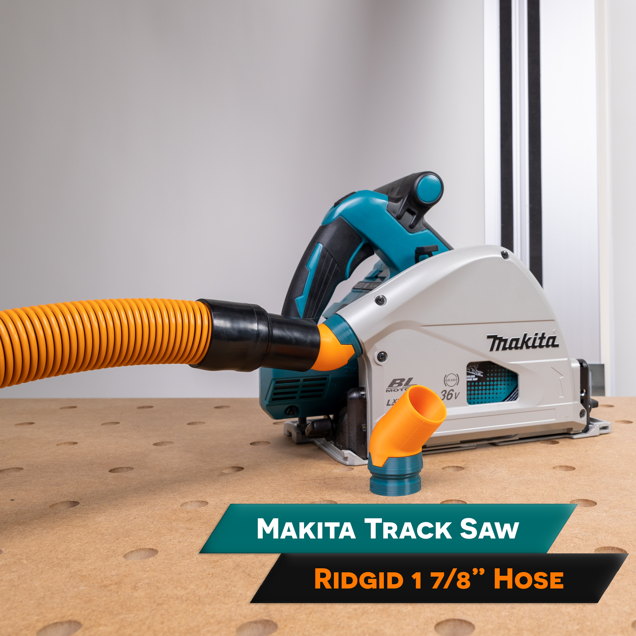 Makita Anti Snag Hose Adapter Track Saw to Ridgid 1 7 8 Hose Tool Theory